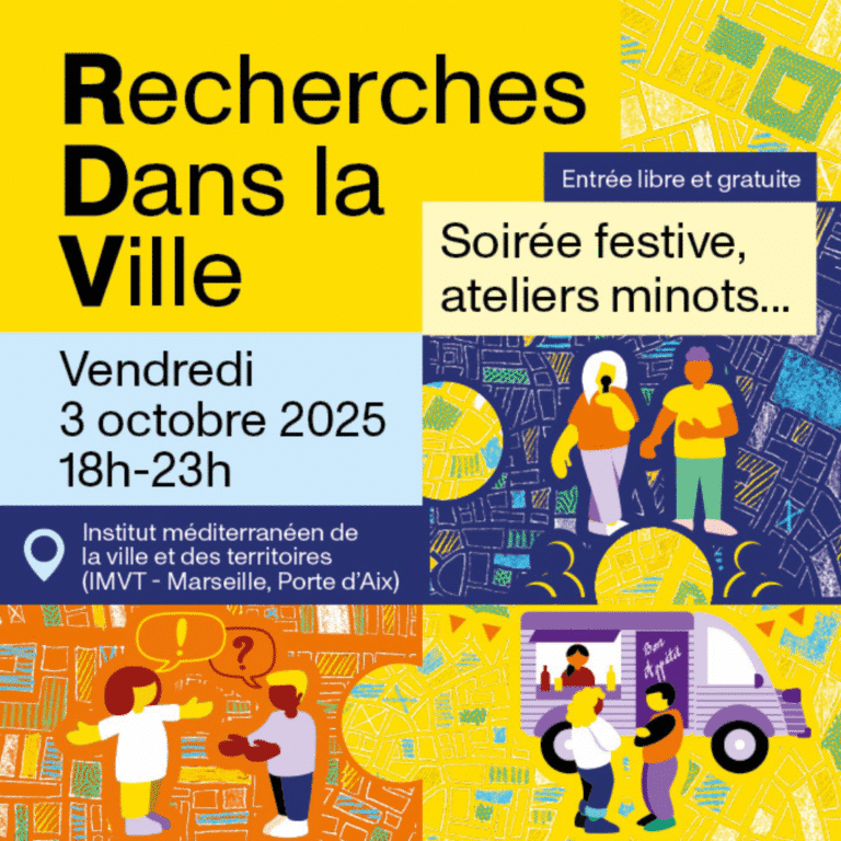 Visuel de l'événement de culture scientifique Recherches Dans la Ville du 3 octobre 2025